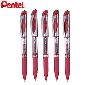 Combo 5 cây Bút ký nước energel Pentel BL57 mực đỏ ngòi 0.7mm