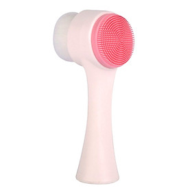Cọ rửa Mặt Massage 2 in 1 Màu Hồng