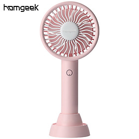 Quạt Mini Cầm Tay Homgeek 3 Tốc Độ Với Đèn Sắc Màu (1200mA)