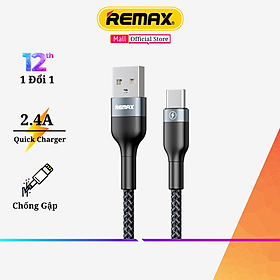 Mua Cáp sạc nhanh truyền dữ liệu Type-C Remax 064a dây sạc nhanh 2.4A Max Chống gập chống gãy Siêu Bền Hàng Chính Hãng Remax