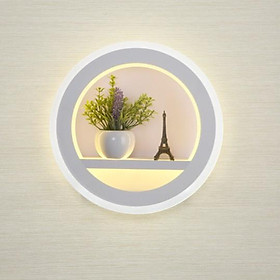 Đèn LED Gắn Tường Trang Trí - Đèn Treo Tường Phòng Khách, Phòng Ngủ, Cầu Thang, KÈM TIỂU CẢNH Chậu Hoa Và Tháp