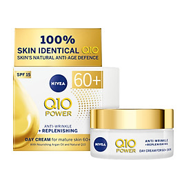 Kem dưỡng chống lão hoá mạnh Nivea Q10 Power Anti Wrinkle + Replenishing Cream 60+ 50ml