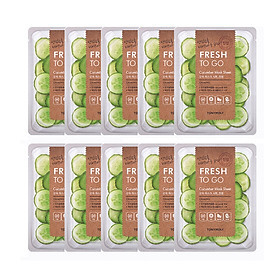 10 Mặt Nạ Tony Moly Fresh To Go Mask Sheet (10 x 22g) - Cucumber