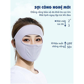 Khẩu Trang Ninja Che Kín Mặt - Chất Liệu Cotton Mềm Và Thoáng - Khẩu Trang Full Face Mùa Hè
