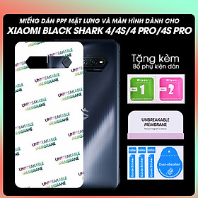 Miếng dán PPF Màn Hình Mặt Lưng Dành Cho Xiaomi Black Shark 4S / 4S Pro - Hàng Chính Hãng