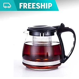 Mua Bình Lọc Trà Thủy Tinh 1300ml Sang Trọng - CÓ LÕI LỌC TRÀ INOX - BÌNH PHA TRÀ CHẾ CAFE TIỆN LỢI 2in1