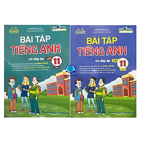 Sách - Combo 2c GLOBAL SUCCESS - Bài tập tiếng anh lớp 11 Tập 1 + 2 (có đáp án)