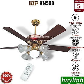 Mua Quạt trần đèn cánh gỗ Kim Thuận Phong KTP KN508 - Hàng chính hãng