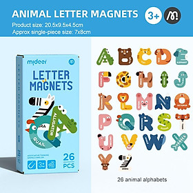 Bảng chữ cái tiếng anh và bảng số nam châm cho bé Mideer Letter Magnets