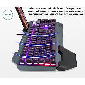 Mua COMBO Gaming Bàn phím và chuột kèm tai nghe chụp tai headphone super bass  phím LED 10 chế độ
