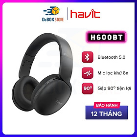 Mua Tai Nghe Bluetooth Headphone HAVIT H600BT  Driver 40mm  BT 5.0  Nghe Đến 8H  Gập Gọn 90 - Hàng Chính Hãng
