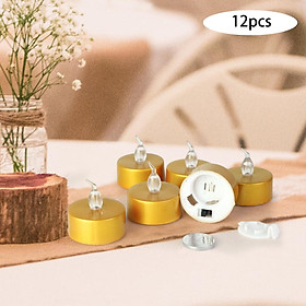 12x Small LED Tealights Candles Birthday Decorative Electric Tea Candles