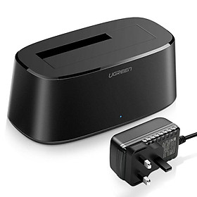Mua Ugreen UG50847CM197TK đế đơn docking station cho ổ cứng USB 3.0 màu đen chân cắn nguồn chuẩn UK - HÀNG CHÍNH HÃNG