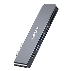 Mua Hub chuyển Choetech HUB-M14 7in 2  dùng cho Mac-book ( Usb C* 2 To HDMI  TF  SD  2*USB-C  2*USB 3.0)- Hàng chính hãng