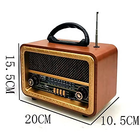 Mua ĐÀI FM NNS NS-8070BT Cổ Điển Retro Đài Phát Thanh Fm Am Sw 3 Băng Tần  Radio Với Usb Sd Tf Máy Nghe Nhạc Mp3 Bằng Gỗ-Hàng Chính Hãng