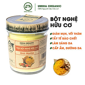 Tinh Bột Nghệ nguyên chất UMIHOME (135G) uống hỗ trợ sức khỏe và đắp mặt dưỡng da ngăn ngừa thâm nám