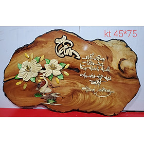 Mua TRANH GỖ THƯ PHÁP CHỮ TÂM