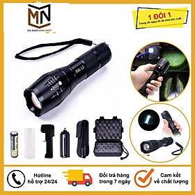Mua Đèn Pin Led Siêu Sáng SML - T6 Cao Cấp  Hợp Kim Thép Chống Nước  Pin Có Thể Sạc  Hàng Loại 1 Full Hộp Kèm Sạc