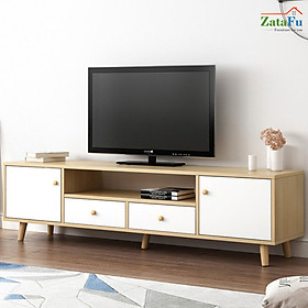 Kệ TiVi Phòng Khách Chân Gỗ KTV-03 ZataFu