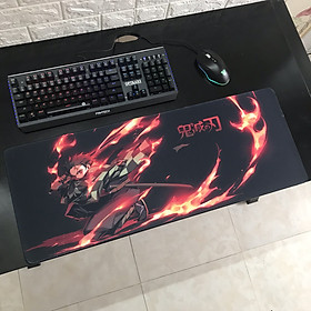 Mua Miếng Lót Chuột  Bàn Di Chuột  mouse pad anime Kimetsu no Yaiba - Diệt Qủy Cứu Nhân cỡ lớn (80x30x0.3) - Hàng chính hãng / Hàng nhập khẩu