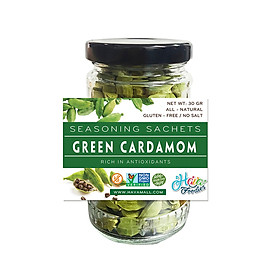 Thảo Quả Xanh Bạch Đậu Khấu Havafoodies Hủ 30g Green Cardamom