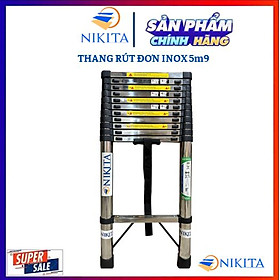 Mua Thang Nikita rút đơn inox  chân tròn có rãnh chống trượt  an toàn  dễ di chuyển