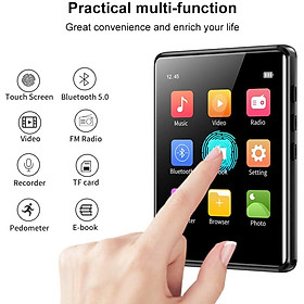 Máy Nghe Nhạc Ruizu M6 - Màn Hình Cảm Ứng 2.8 Inches, Bluetooth 5.0, Loa Ngoài, Pin 50h - Hàng Chính Hãng