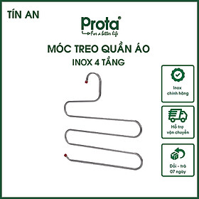 Mua  CHÍNH HÃNG  Prota móc treo 4 tầng inox siêu bền chắc- Cam kết 1 đổi 1- Chất lượng cao