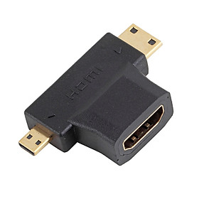 Đầu chuyển đổi Micro HDMI, Mini HDMI sang HDMI Female