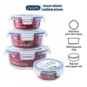 Mua Hộp Thuỷ Tinh Đựng Thực Phẩm Nikko INOCHI Đựng Đồ Ăn Thức Ăn Bảo Quản Thực Phẩm trữ đông tủ lạnh