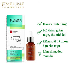 Tinh chất Eveline Glycol Therapy 5% se khít lỗ chân lông ngừa mụn 18ml