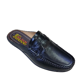 Dép Bít Mũi Nam Da Bò Thật TiTi ĐÔ Cao Cấp GSB20104d