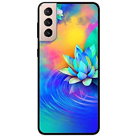 Ốp lưng dành cho Samsung Galaxy S21 - S21 Plus - S21 Ultra - mẫu Sen Xanh Vàng