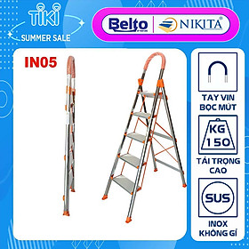 Mua Thang ghế tay vịn gia đình xếp gọn  bậc thang to kèm tay vịn đảm bảo an toàn - Hàng chính hãng NIKITA 2022