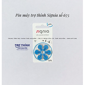 PIN MÁY TRỢ THÍNH SIGNIA SỐ 675