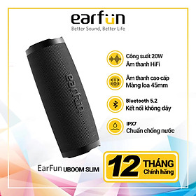 Loa Bluetooth Di Động EarFun Uboom Slim Bluetooth 5.2, Chống nước IPX7, Pin 16 giờ, Kết hợp 2 loa Stereo - Hàng Chính Hãng