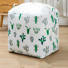 Túi vải vintage cỡ lớn đựng chăn mền drap, quần áo có quai xách dạng túi rút dây kiểu dáng sang trọng-Size Đại (40x50x40cm)- Hàng chính hãng
