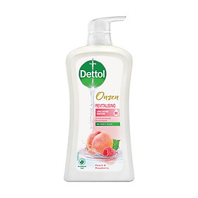 SỮA TẮM DETTOL ONZEN DƯỠNG DA ĐÀO & PHÚC BỒN TỬ 950G CHAI