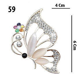 GOTI - Set Ghim Cài Áo Hình Hoa Cao Cấp Sang Trọng Kiểu Charm Trang Trí Váy Đầm Dành Cho Nữ  - Ghim Cài Áo Cao Cấp SET05