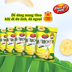 Combo 5 Túi Chuối Sấy 170G Tặng Đậu Phộng Cốt Dừa 170g Dan-D Pak