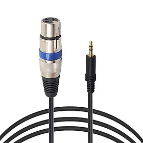 XLR 3Pin Female to 3.5mm TRS (Balanced Audio) Male Cable Mic Microphone
