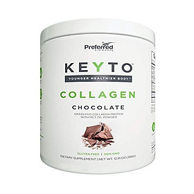 Keto Collagen Protein Powder with MCT Oil – Keto and Paleo Friendly Pure Grass Fed Pasture Raised Hydrolyzed Collagen Peptides – Fits Low Carb Diet and Keto Snacks – KEYTO Vanilla Flavor