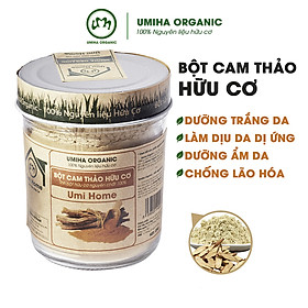 Bột Cam Thảo Nguyên Chất UMIHOME (135g) Bột dưỡng trắng da, dùng tắm trắng, loại bỏ mụn nám tàn nhang hiệu quả