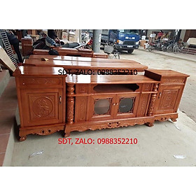 Mua Kệ tivi cột nho gỗ xoan Đào