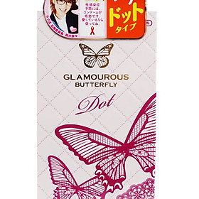 Hình ảnh Bao cao su Jex Glamourous Butterfly Dot gai mịn.