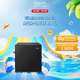 Tủ lạnh Aqua 50 lít AQR-D60FA(BS) - Freeship toàn quốc - Hàng chính hãng - Bảo hành 2 năm