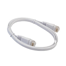 Flat Ethernet  Network Cable Patch Lead RJ45 for / - 2m