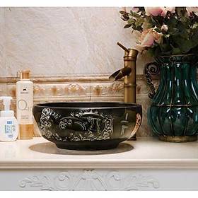 Mua Chậu sứ mỹ thuật - lavabo đặt bàn mỹ nghệ SUS142