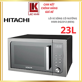 Lò vi sóng có nướng Hitachi HMR-DG2312, 23L, Màu đen, 8 thực đơn tự động - Hàng chính hãng