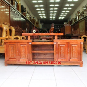 TỦ TIVI Gỗ XOAN ĐÀO KIỂU MÂM , tủ ti vi bằng gỗ , kệ để phòng khách tivi đầu nhô